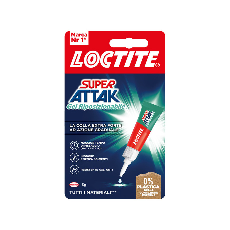 Loctite Super Attak Gel Riposizionabile 3gr