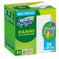 Swiffer Dry - SCATOLA 32 PANNI RICARICA USAGETTA