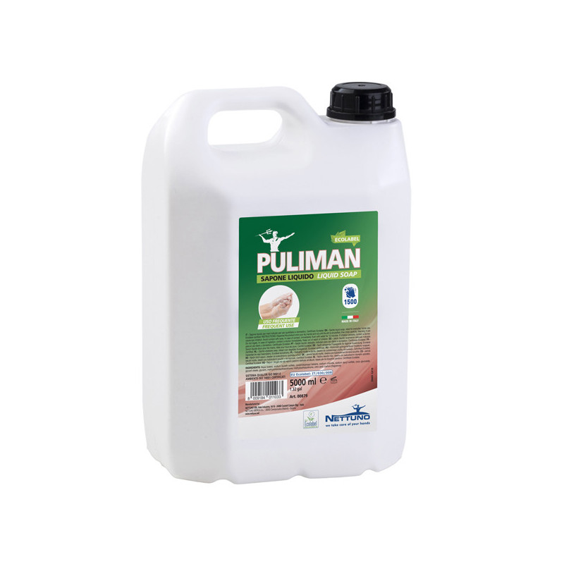 Sapone liquido Puliman Ecolabel tanica 5L Nettuno