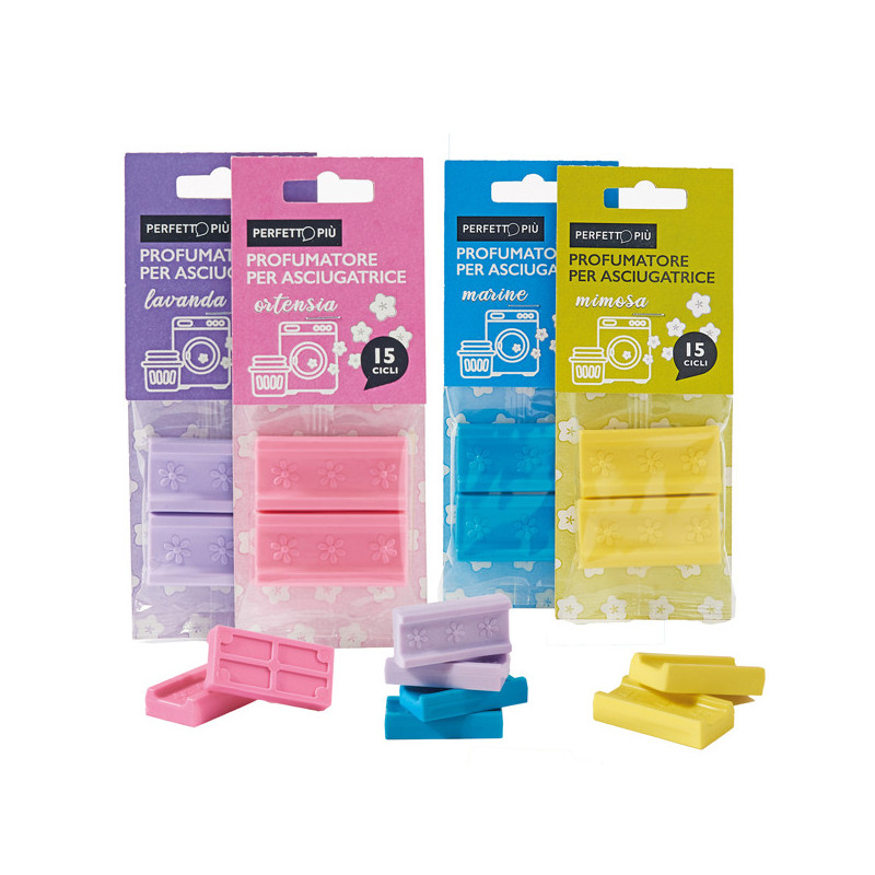 2 Profumatori tabs per asciugatrici col. assortiti Perfetto