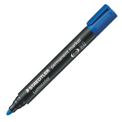 MARCATORE LUMOCOLOR PERMANENT 352 BLU P.TONDA STAEDTLER