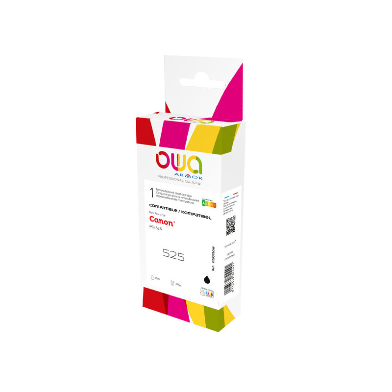 Armor Cartuccia Nera PER CANON PIXMA IP4850, MG5150, MG5250, MG6150, MG8150 20ml
