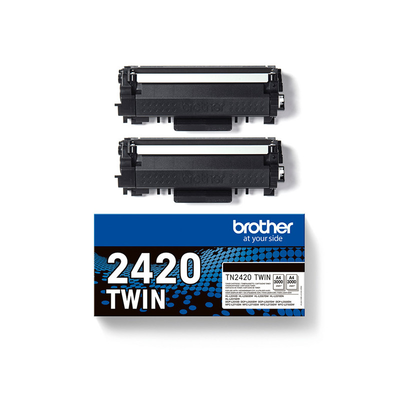 Bundle di 2 toner nero TN-2420 da 3.000 pagine