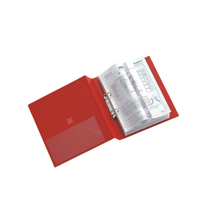 Raccoglitore STELVIO 40 A4 2D rosso 22x30cm SEI ROTA