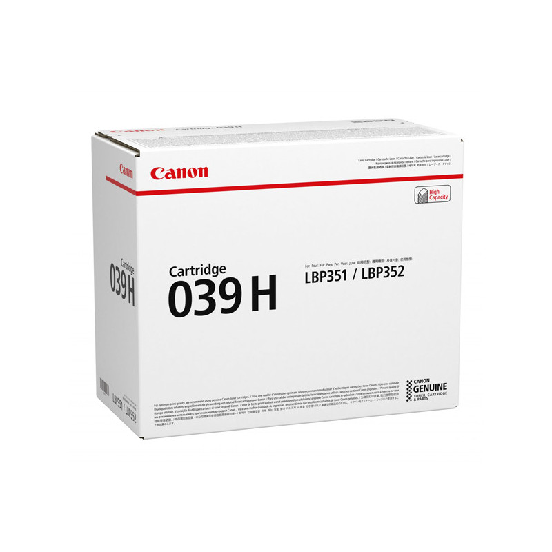 TONER NERO 039H ALTA CAPACITA' LBP352x e LBP351