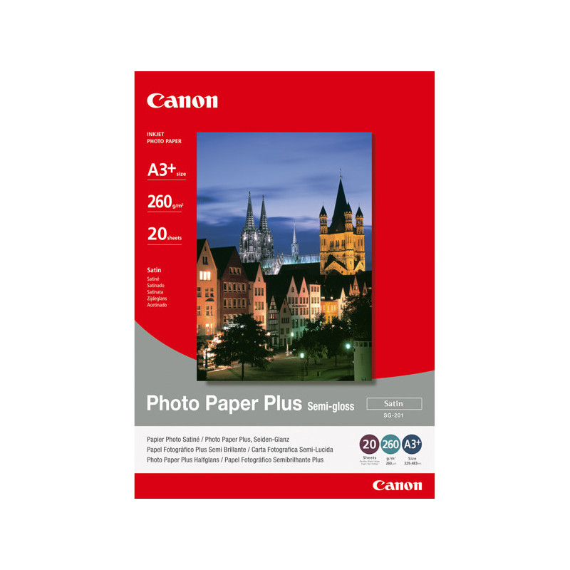 CANON CARTA FOTOGRAFICA PLUS SEMI GLOSS SG-201 A3+ 20FOGLI 260g/m2