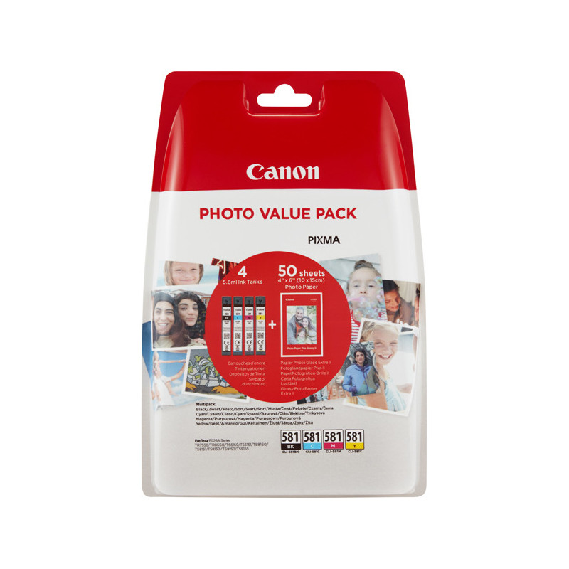 CANON INK CLI-581 MULTIPACK BK/C/M/Y PHOTO