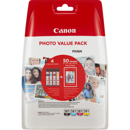 CANON INK CLI-581 MULTIPACK BK/C/M/Y PHOTO