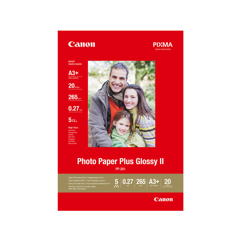 CARTA FOTOGRAFICA CANON PLUS GLOSSY PP-201 A3+ 20 fogli 260g/m2