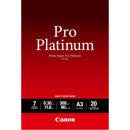 CARTA FOTOGRAFICA CANON PRO PLATINUM PT-101 A3 20 fogli 300g/m2