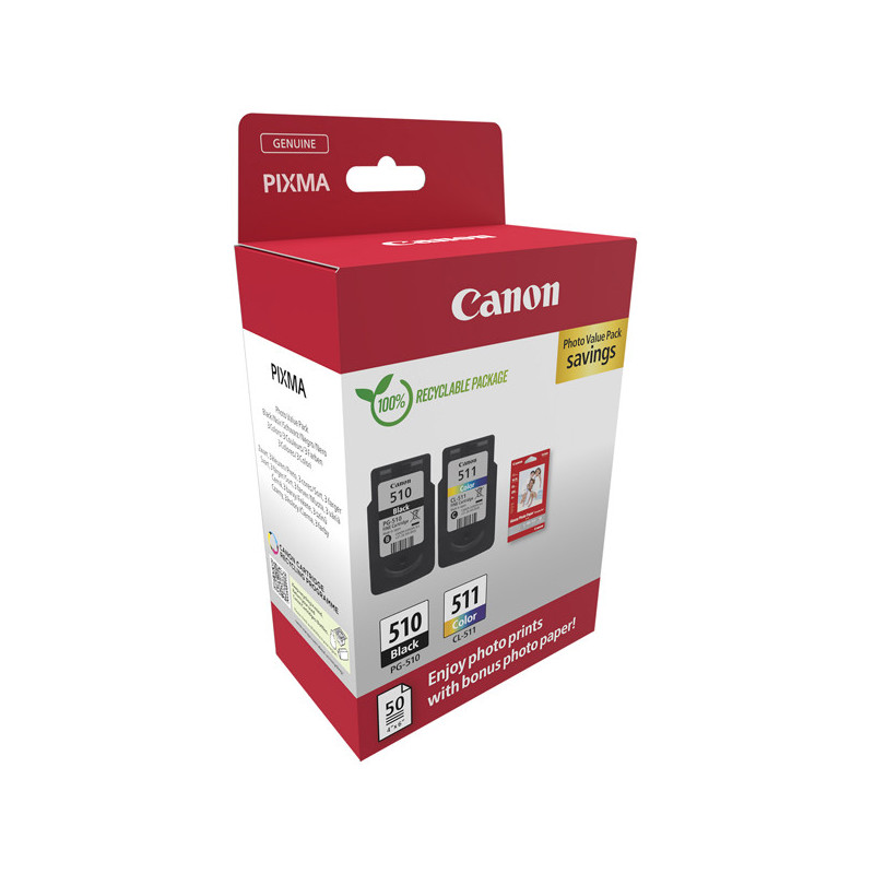 Canon cartuccia Ink PG-510/CL-511+Conf. Fogli