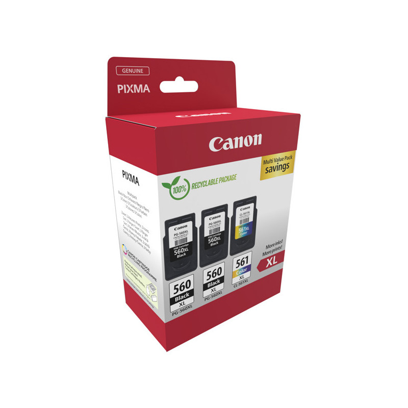 Canon Cartuccia Ink MultiPack PG-560XLx2/CL-561XL