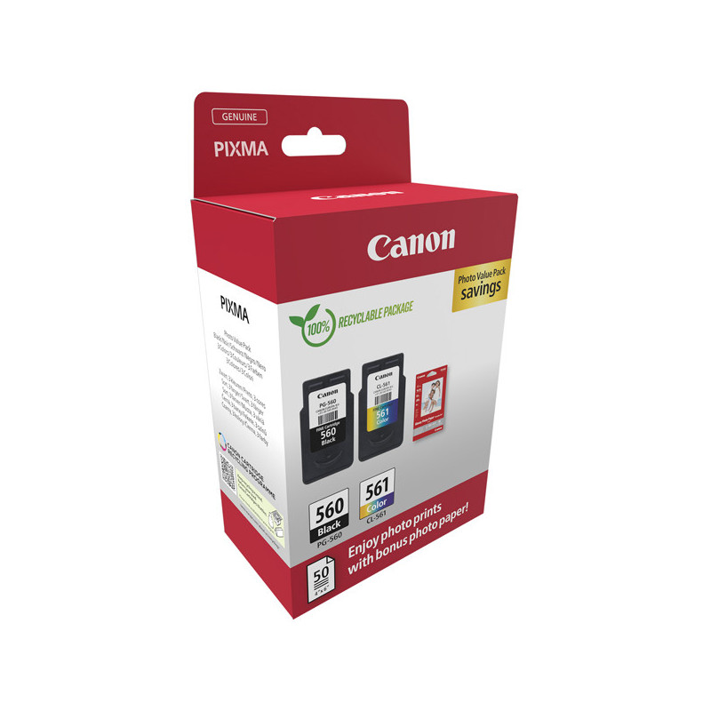 Canon Cartuccia Ink CRG PG-560/CL-561 + Conf .Fogli