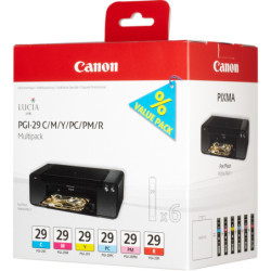 CANON INK PGI-29 MULTIPACK C/M/Y e CIANO/MAGENTA PHOTO, ROSSO