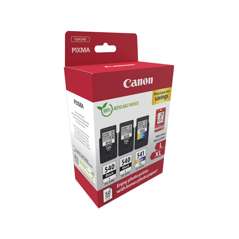 Canon Cartuccia Ink PG-540Lx2/CL-541XL+Conf. Fogli