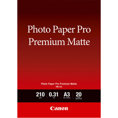 CARTA FOTOGRAFICA CANON PREMIUM MATTE PM-101 A3 20 fogli