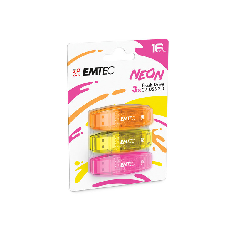 MEMORIA USB2.0 C410 16GB 3PZ NEON