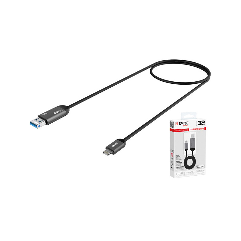 USB3.1 DUO Lightning Charge T750 32GB