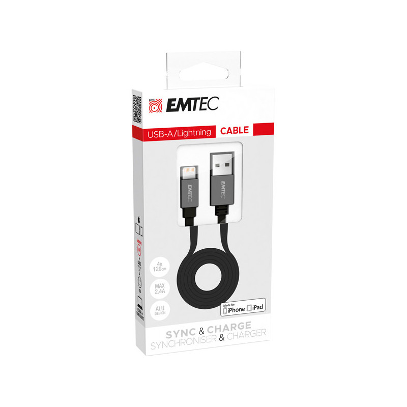 Emtec Cavo USB-A to Lightning T700