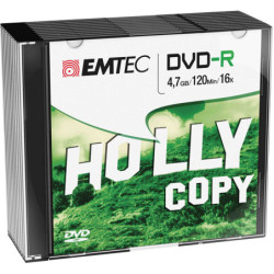 DVD-R EMTEC 4,7GB 16X SLIM CASE (kit 10pz)