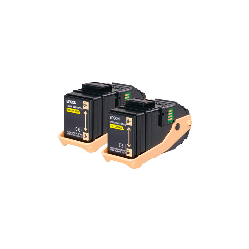 TONER CARTRIDGE ACUBRITE GIALLO (S050602), IN CONFEZIONE DOPPIA