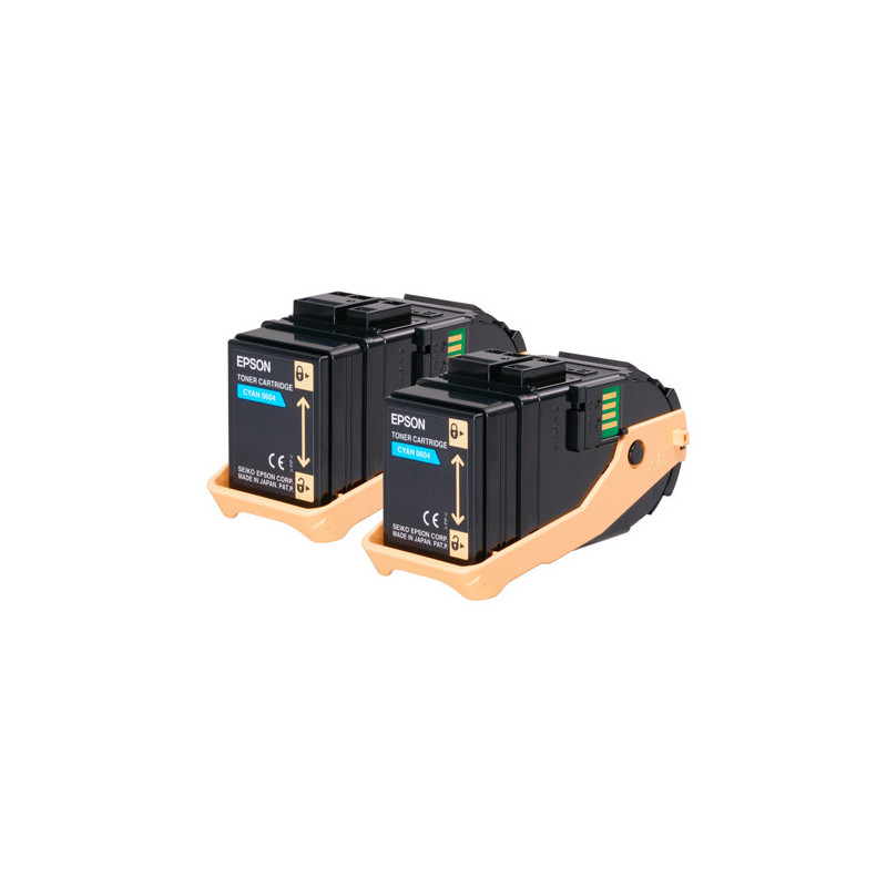 TONER CARTRIDGE ACUBRITE CIANO (S050604), IN CONFEZIONE DOPPIA