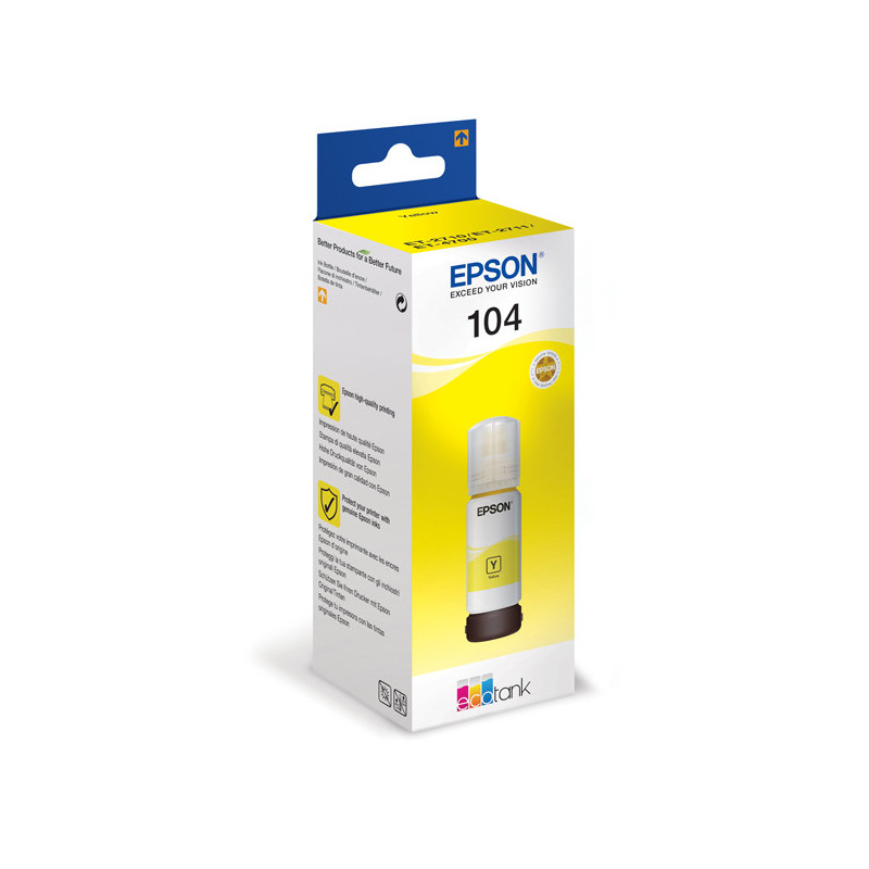 CARTUCCIA INCHIOSTRO 104, FLACONE GIALLO DA 65ML