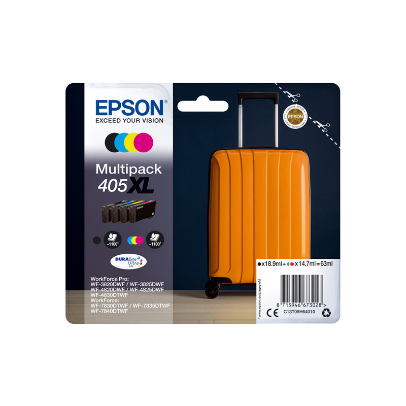 Cartucce di inchiostro Epson Multipack BK/C/M/Y serie405XL