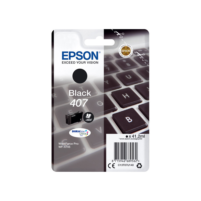 Cartuccia Epson Nero 407L 38,1 ML