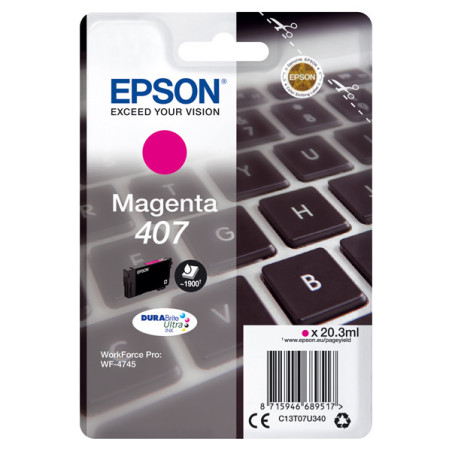 Cartuccia Epson Magenta 407L 38,1 ML