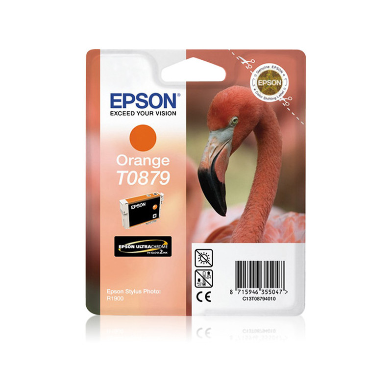 CARTUCCIA INCHIOSTRO A PIGMENTI ARANCIO EPSON ULTRACHROME HI-GLOSS2 BLISTER C/RF