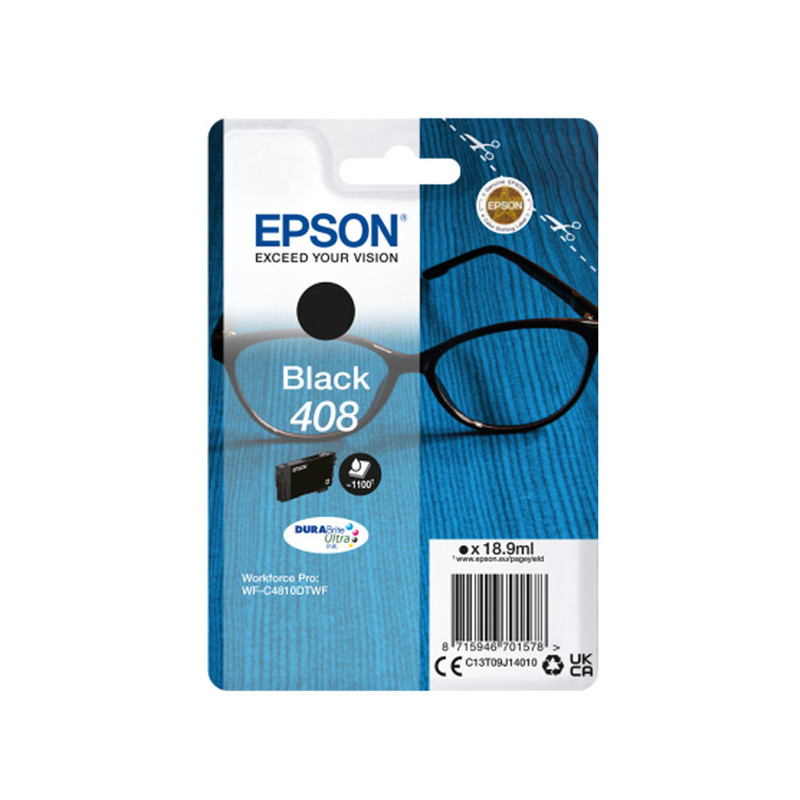 Epson Cartuccia DURABrite Ultra, 408 Nero