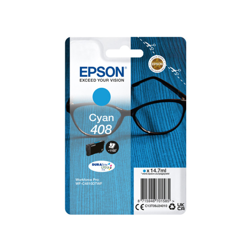 Epson Cartuccia DURABrite Ultra, 408 Ciano