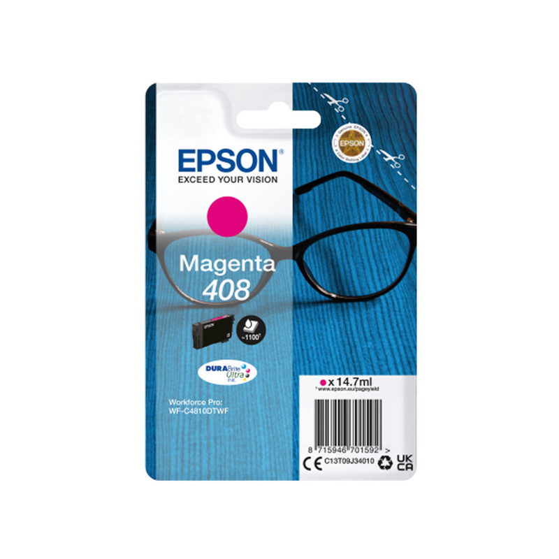 Epson Cartuccia DURABrite Ultra, 408 Magenta