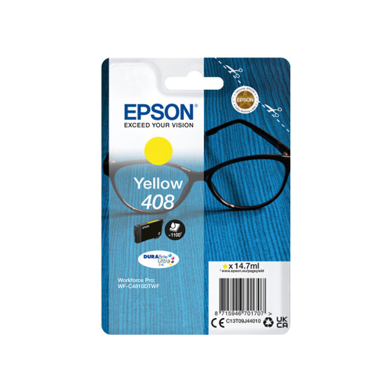 Epson Cartuccia DURABrite Ultra, 408 Giallo