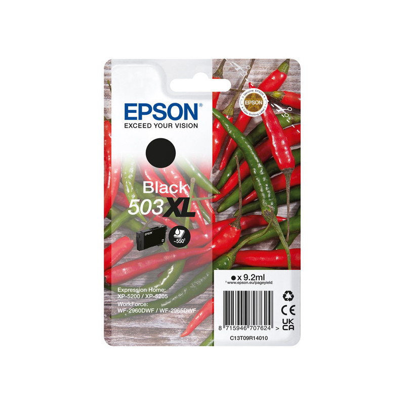 Epson Cartuccia Peperoncino 503XL Nero 9,2 ml