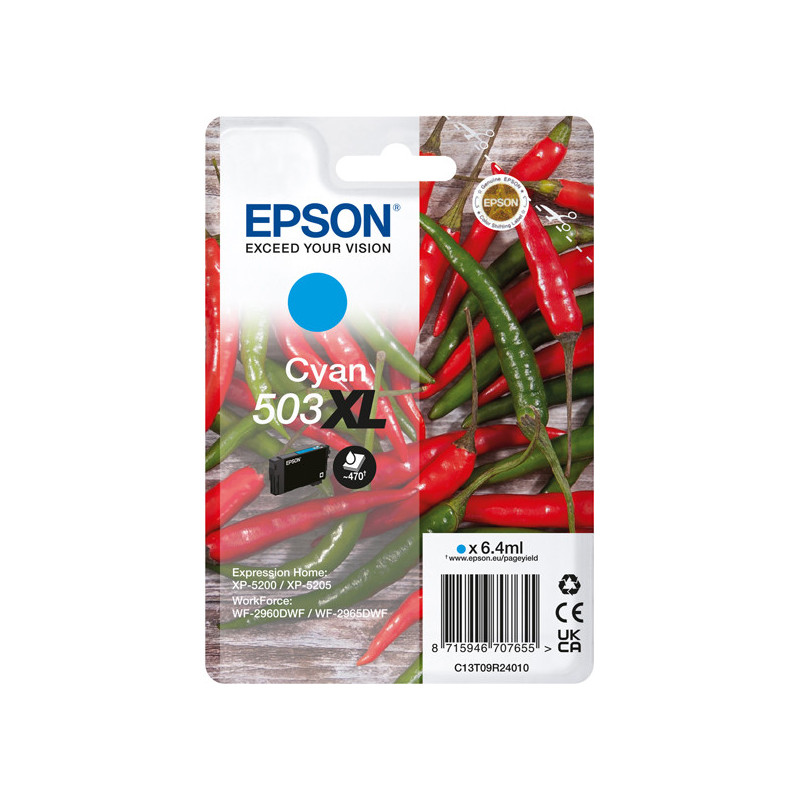 Epson Cartuccia Peperoncino 503XL Ciano 6,4 ml