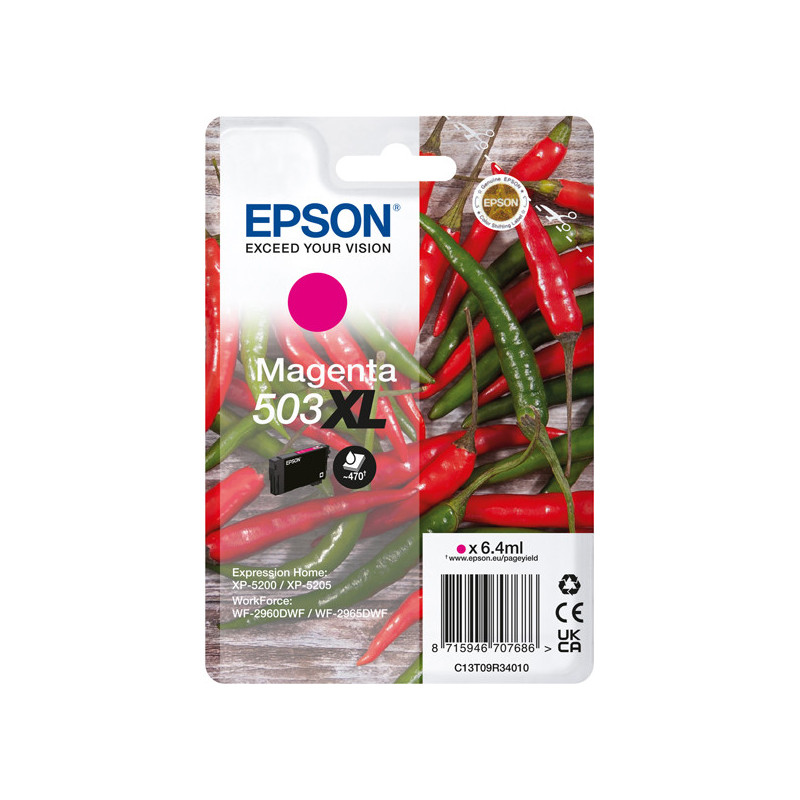 Epson Cartuccia Peperoncino 503XL Magenta 6,4 ml