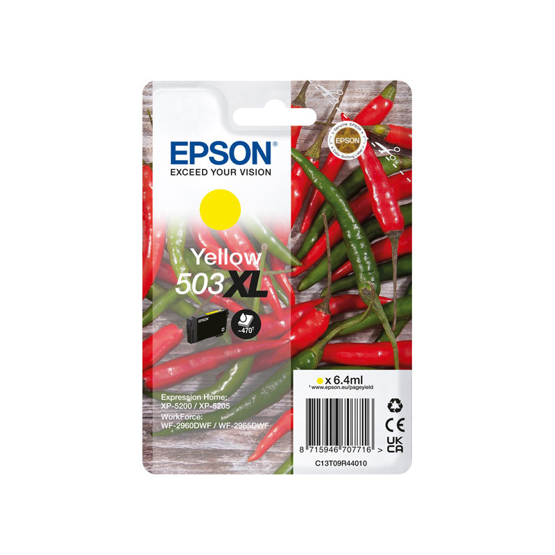 Epson Cartuccia Peperoncino 503XL Giallo 6,4 ml