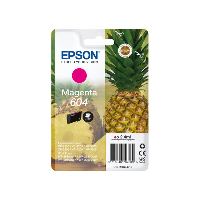 Epson Cartuccia 604 Ananas Magenta 2,4 ml