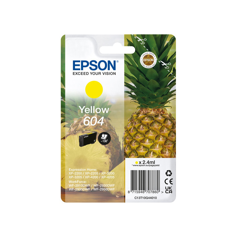 Epson Cartuccia 604 Ananas Giallo 2,4 ml