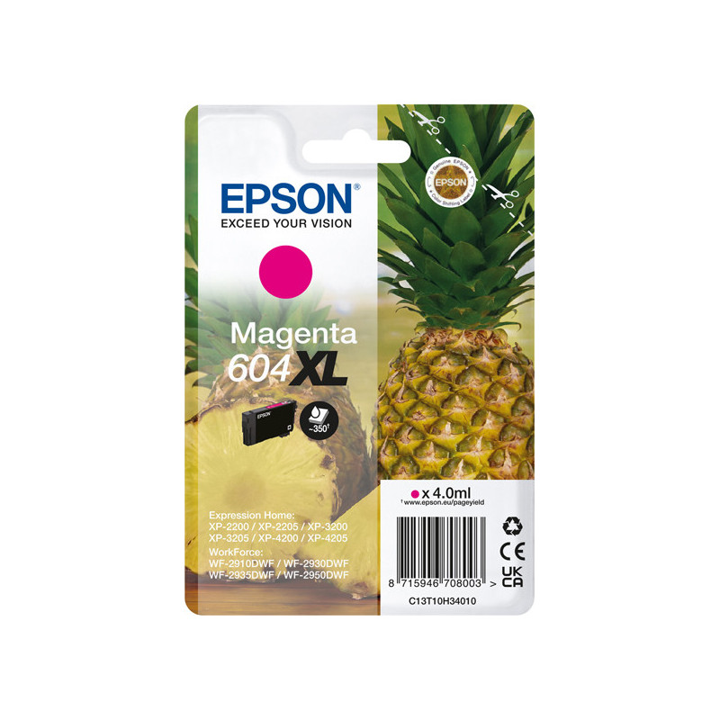 Epson Cartuccia 604XL Ananas Magenta 4 ml