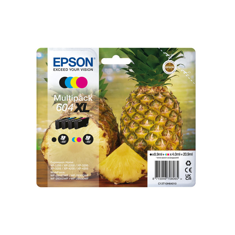 Eposn Multipack 604XL Ananas BK/C/M/Y