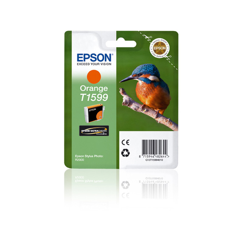 CARTUCCIA ARANCIO EPSON ULTRACHROME HI-GLOSS SERIE MARTIN PESCATORE TAGLIA XL