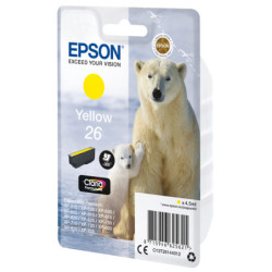 CARTUCCIA GIALLO EPSON CLARIA PREMIUM SERIE 26/ORSO POLARE IN BLISTER RS