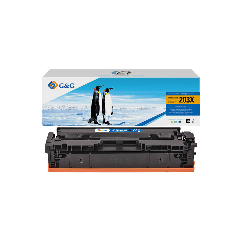 Toner Compatibile GG Nero per HP Color LaserJet M254dw/M254nw/M281FDN/M281FDW/M