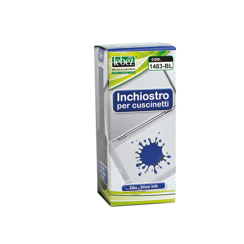 INCHIOSTRO BLU 30ml ART.141 S/OLIO X CUSCINETTI LEBEZ