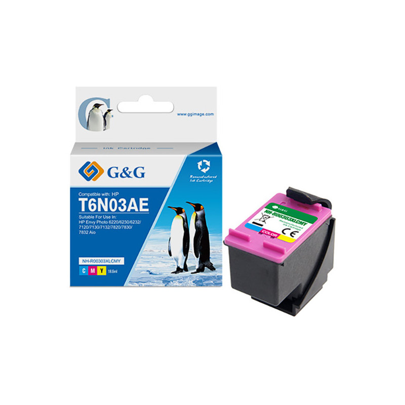 Cartuccia ink rigenerata Colore GG per HP ENVY Photo 6220/6230/6232/7120/7130