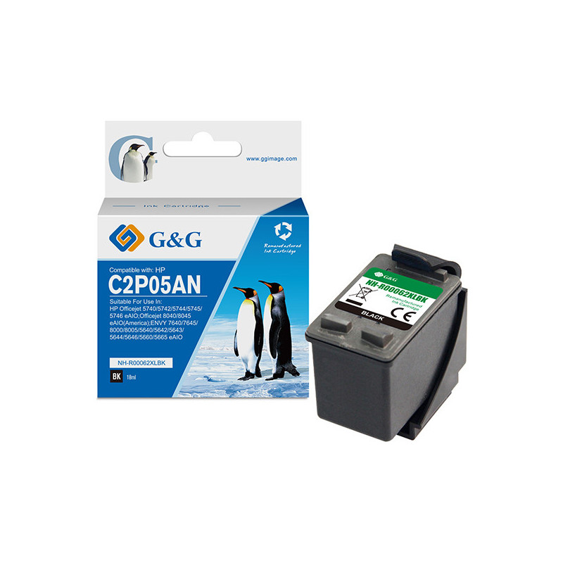 Cartuccia ink rigenerata GG per HP Officejet 5740/5742/5744/5745/5746 eAIO