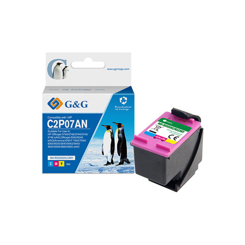 Cartuccia ink rigenerata Colore GG per HP Officejet 5740/5742/5744/5745/5746